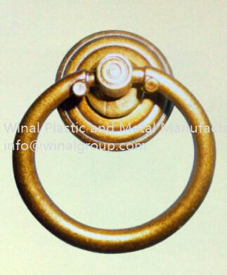Buy cheap Polished copper traditional pull ring door handle,L60mm*W48mm,size & finish can be OEM. from wholesalers