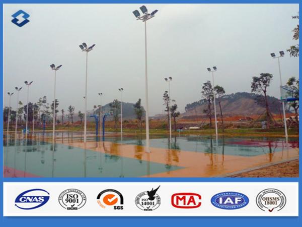 Buy cheap 12 Sides Hot Rolled Galvanized High Mast Light Pole 25m floodlight mast from wholesalers
