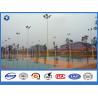 Buy cheap 12 Sides Hot Rolled Galvanized High Mast Light Pole 25m floodlight mast from wholesalers