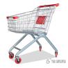 Buy cheap Lightweight Shopping Supermarket Trolley , Aluminium Shopping Cart With Seat 60L from wholesalers