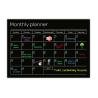 Buy cheap Printable Magnetic Calendar Planner Black Magnetic Fridge Monthly Planner Calendar from wholesalers
