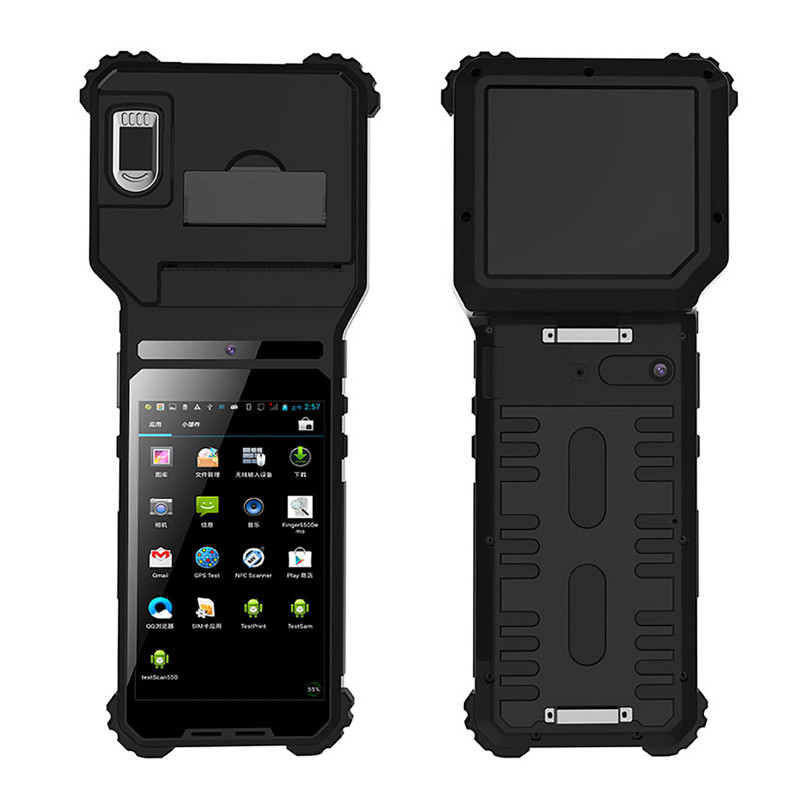 Stqc Certified Biometric Device Industrial Rugged PC Touch Handheld Terminal GPS 6000mAh