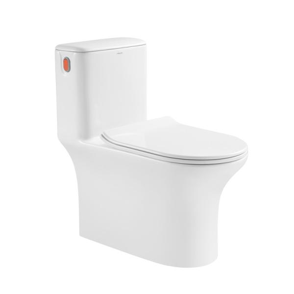 Buy cheap White One Piece Elongated Toilet With Seat 1.28 Gpf 5L from wholesalers
