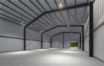 High Rise Steel Shed Construction Building With Sandwich Panel Wall Type