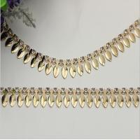 Buy cheap Fine products bag hardware gold leaf diamond decorative iron bag metal chain product