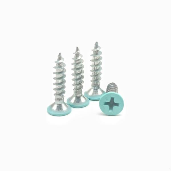 Processing baking paint white stainless steel screw decoration wood screw color