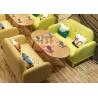 Buy cheap Macarons Colorful Restaurant Booths For Home , Japanese Style Fabric Booth Bench Seating from wholesalers