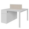 Buy cheap Modern Four-Person Office Desk With Locked File Cabinet from wholesalers