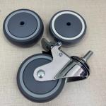 Medical Castors Caster Wheel TPR Industrial Castors With PP For Furniture Bed