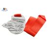 Buy cheap Smooth Back Custom Sports Medals / Running Race Medals With Woven Ribbon No Colors Filled from wholesalers