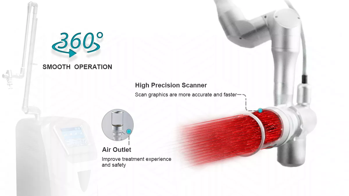 Women medical equipment fractional CO2 laser machine vaginal rejuvenation equipment