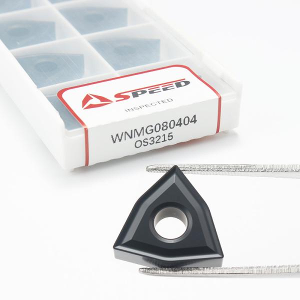 Speed WNMG080404 Wear Resistant Tungsten Carbide Turning Insert Great Cast Iron