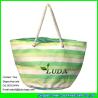 Buy cheap LUDA women tote bag fashoin striped paper straw beach bag from wholesalers