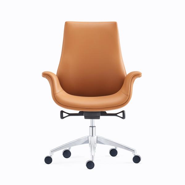 Buy cheap Customization PU Leather Office Swivel Chair 350 Chrome Base from wholesalers