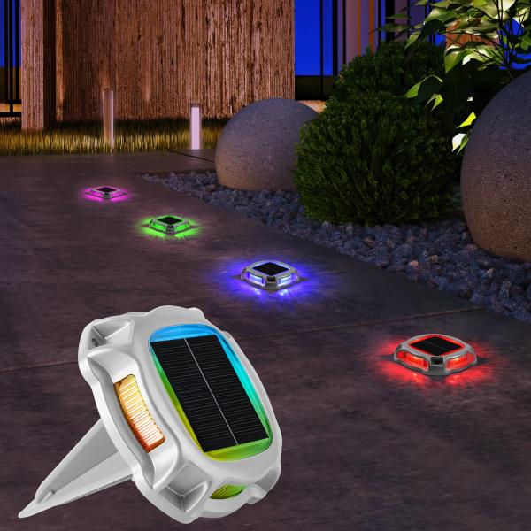 Buy cheap Round Shape Solar Road Stud with Flashing LED Lights 3.7v/500mah Battery 5v/70ma Solar Panel from wholesalers