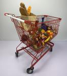 240L General store High Capacity Asian Type Steel Metal Shopping Trolley