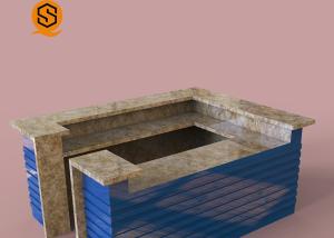 Wholesale Marble Artificial Stone Solid Surface Bar Counter Blue Led Bar Counters from china suppliers