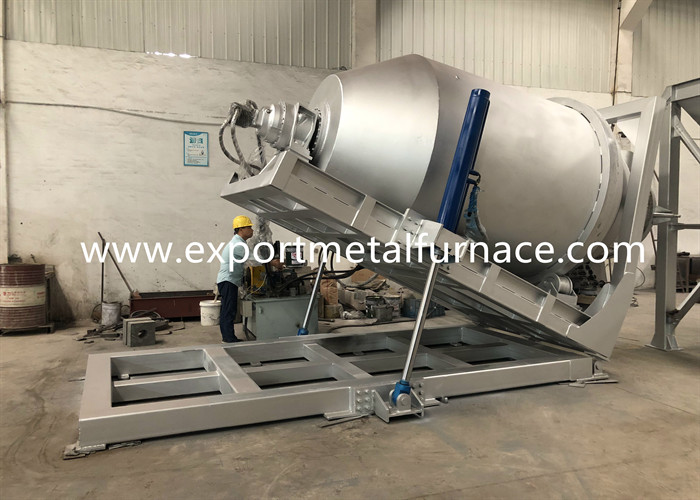 2000KGS Rotary Metal Melting Furnace Energy Saving Gas Fired Lead Scrap