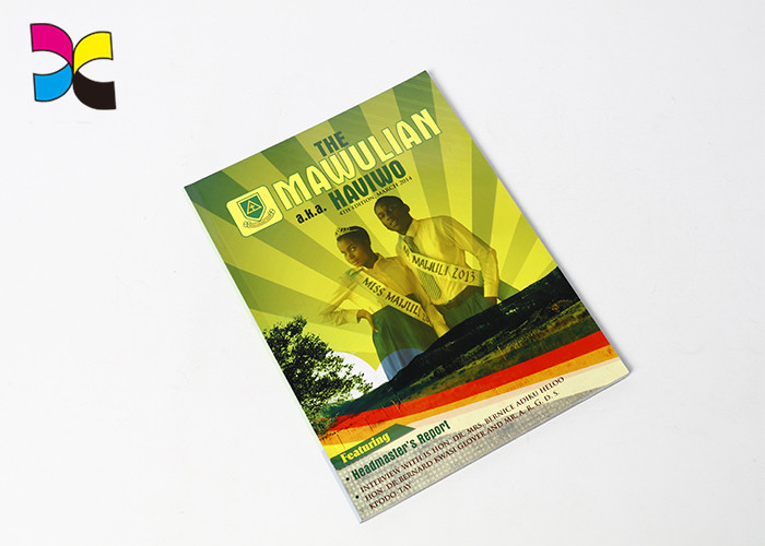 Glossy Lamination Paperback Book Printing Custom Color With Adhesive Binding