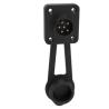 Buy cheap 5pin Black M19 Connector 15A Solder Overmolded Aluminum Alloy Shell Nylon IP67 from wholesalers