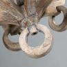 Buy cheap Distressed white wood orb chandelier for Home lighting (WH-CI-54) from wholesalers