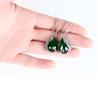 Buy cheap Thai Sterling Silver Green Chalcedony Drop Retro Earrings (E170619GREEN) from wholesalers