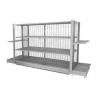 Buy cheap Grid Panel Wire Metal Retail Store Display Shelves For Supermarket Gondola Store Shelf from wholesalers