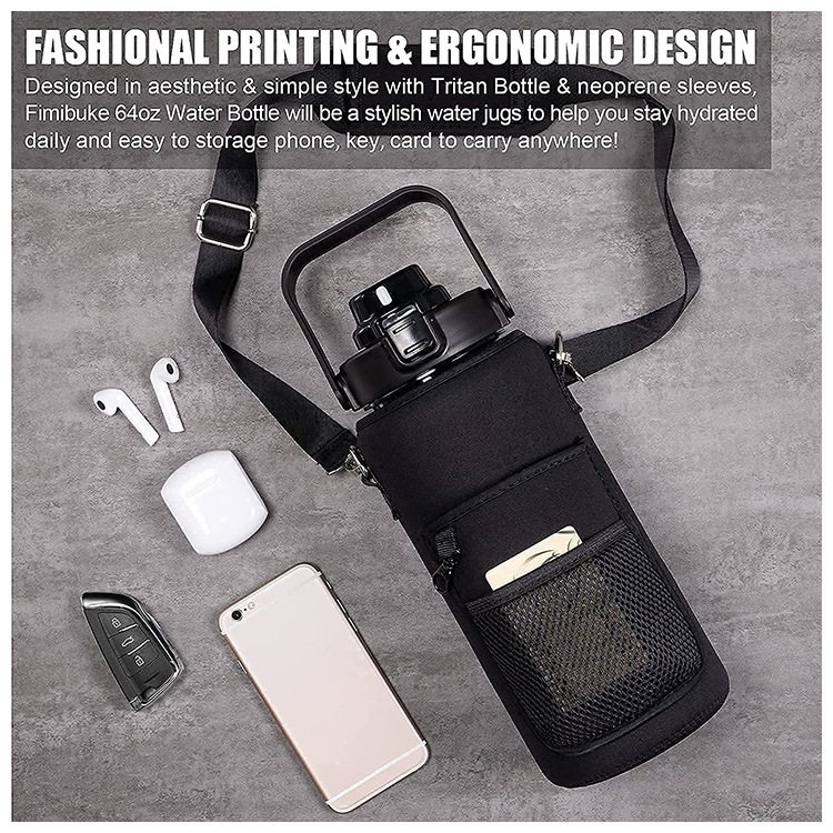 Sports Water Bottle Case Cover Insulated Bag Bottle Cooler Sleeve Portable Camping