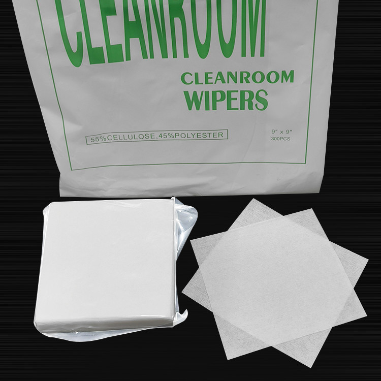 Customized Size Polyester Soft Cleanroom Paper 9 X 9 Inch For Dust Remove