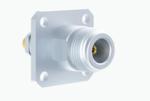 50Ω Impedance N Female Solder Clamp 4-hole Flange RF Coaxial Connector For 3