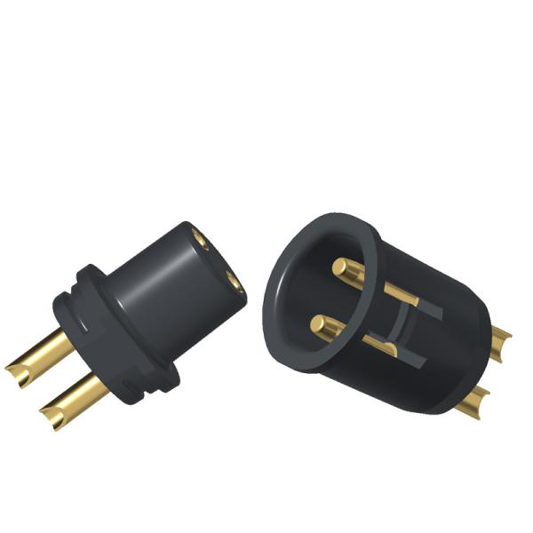 Buy cheap Male And Female Spring Loaded Connector 2 Pin Solder Cup Connectors from wholesalers