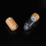 Refillable Transparent 15ml Airless Capless AS Bamboo Pump Bottle