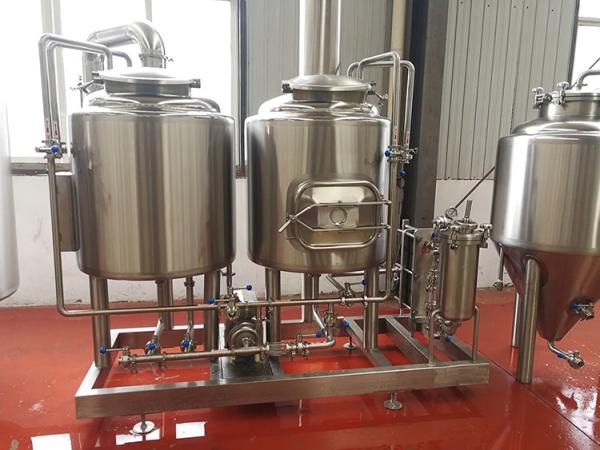 Buy cheap 300L Small Brewery Equipment Two Vessel Brewing Semi - Automatic Control from wholesalers