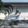 Buy cheap Plaza Outdoor Garden Sculptures Abstract Modern Art Stainless Steel from wholesalers