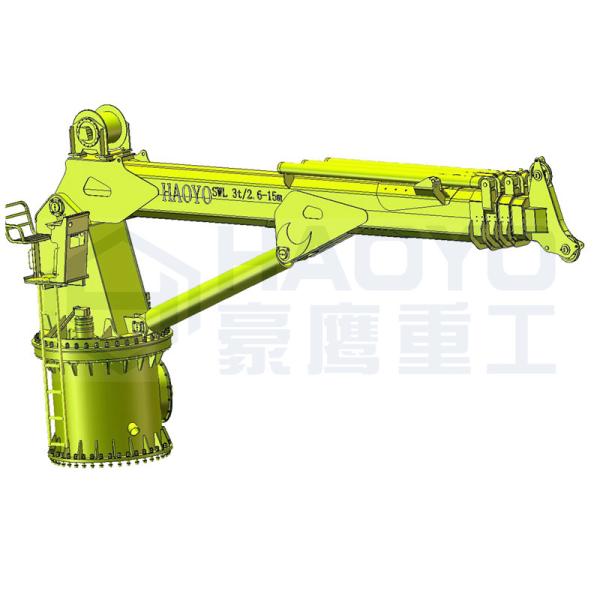 Buy cheap Hydraulic Images Telescopic Offshore Marine Pedestal Crane Companies Marine Ship Deck Crane from wholesalers