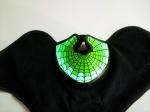 Role play custom green spider-man EL mask hot sale popular music party glow in