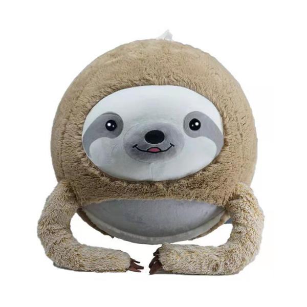 Inflatable Plush Ball Toy Winter Animals Bouncy Balls with PVC Inner Ball