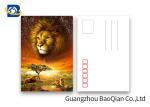Lion Pattern 3D Lenticular Postcards 3D Souvenir For Tourist Promotion Gift