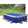 Buy cheap Blue PVC Steel Frame Metal Frame Pool , Easy Set Up Swimming Pool With Accessories from wholesalers