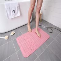 Buy cheap Rectangle Sweet Pink No Fade PVC Bath Mat Lightweight product