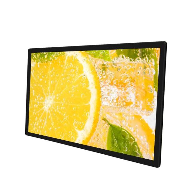 AC100-240V Wall Mounted Digital Signage 1920x1080 Resolution 178 Degree Viewing