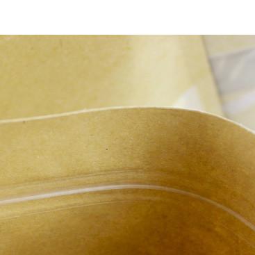 Buy cheap Open Window Kraft Paper Bag Dried Fruit Food Zipper Packaging Bag from wholesalers