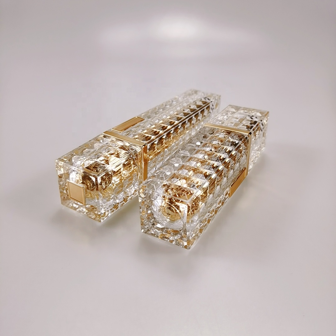Pull-Ring Sealing Type Golden Yellow Acrylic Bottles with Press Pump 30ml 50ml 100ml