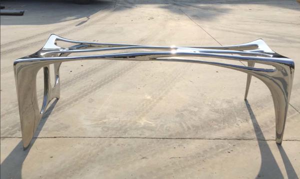 Buy cheap Outdoor Stainless Steel Garden Statues Polished Surface Abstract Metal Art from wholesalers