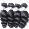 Buy cheap Loose Wave Virgin Peruvian Human Hair Weave Loose Curly Hair Bundles 1B from wholesalers