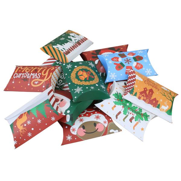 Buy cheap Christmas 250g Kraft Paper Food Paper Packaging Pillow Candy Box OEM ODM from wholesalers
