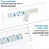 Buy cheap 8.5 x 11 Slatwall Hanging Sign Holder Acrylic Card Display Stands from wholesalers