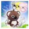 Buy cheap New Creative Gift Cartoon Animal Yellow Duck Led Light Keychain Keyrings With Sound from wholesalers