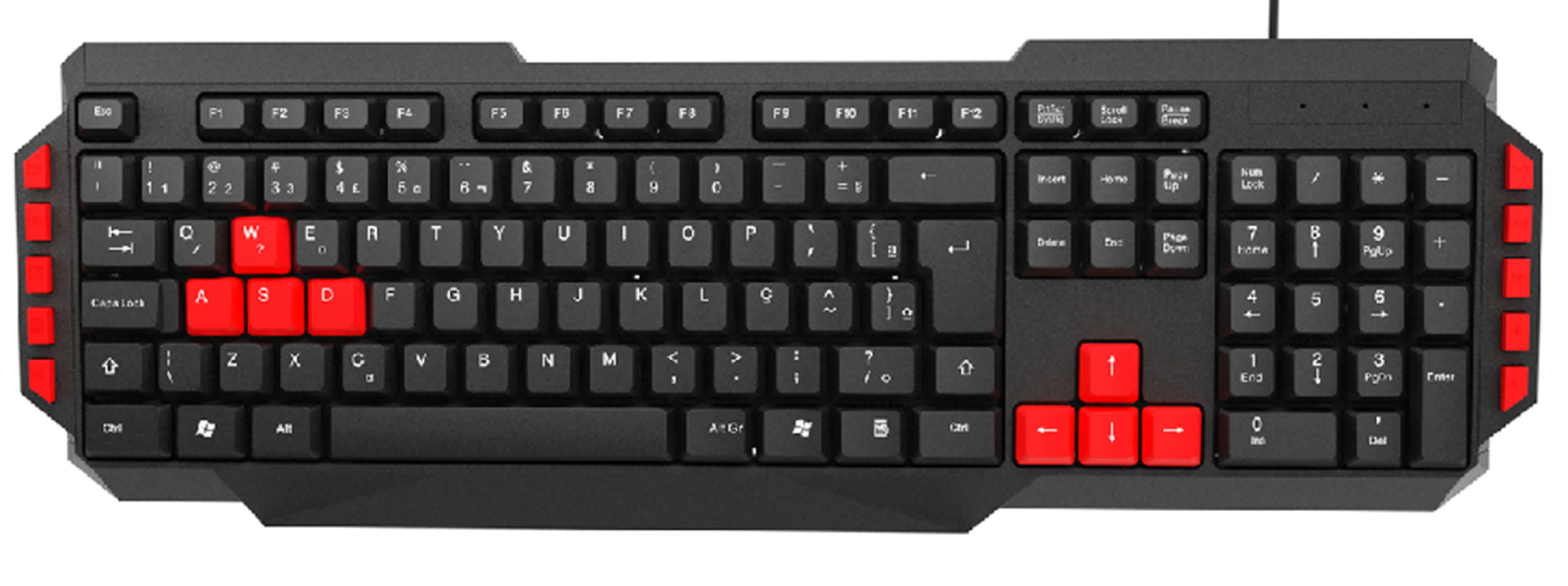 Waterproof Computer Keyboard 441g 1.2-meter Wire 104 Keys + 10 Hotkeys USB Plug-and-play HIPS Ergonomic Design For Office Workers Home Users