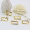 Buy cheap 21 MM shiny gold metal bag adjustable square ring buckle for handbag strap from wholesalers